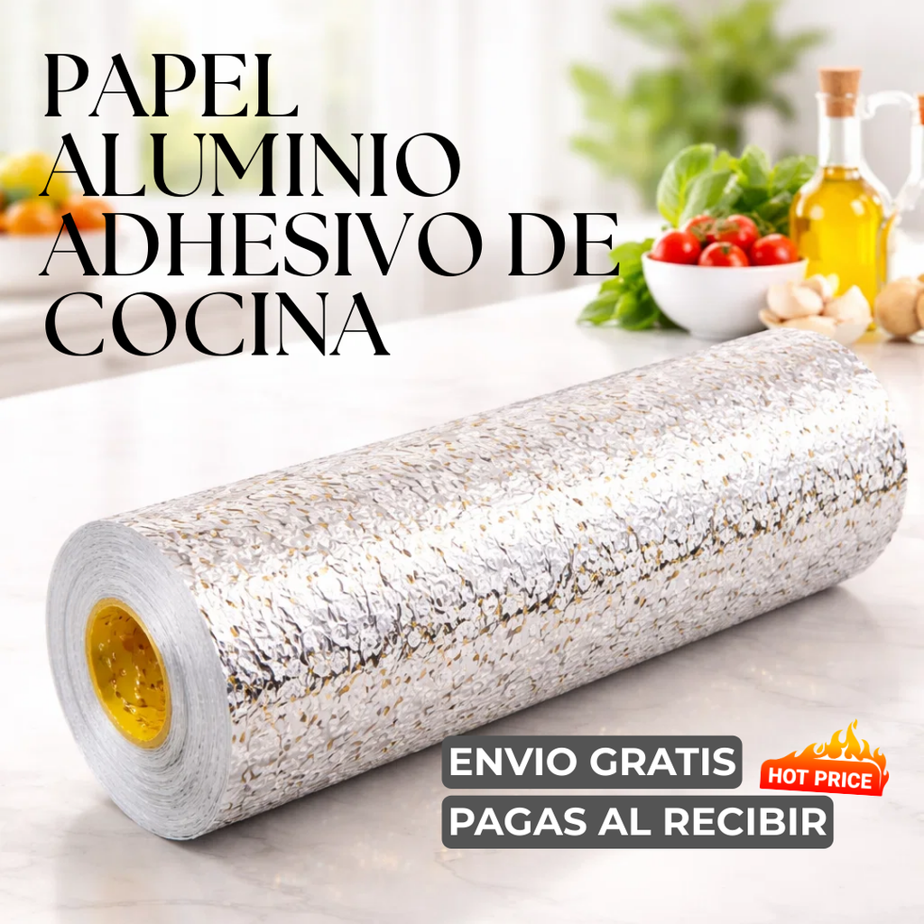 🏠 PAPEL ALUMINIO ADHESIVO + ENVÍO GRATIS
