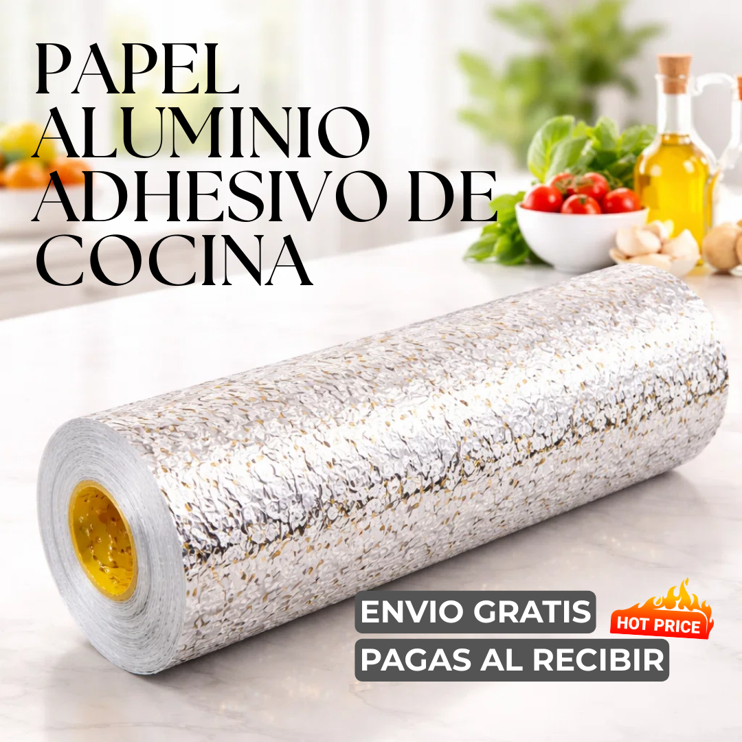 🏠 PAPEL ALUMINIO ADHESIVO + ENVÍO GRATIS