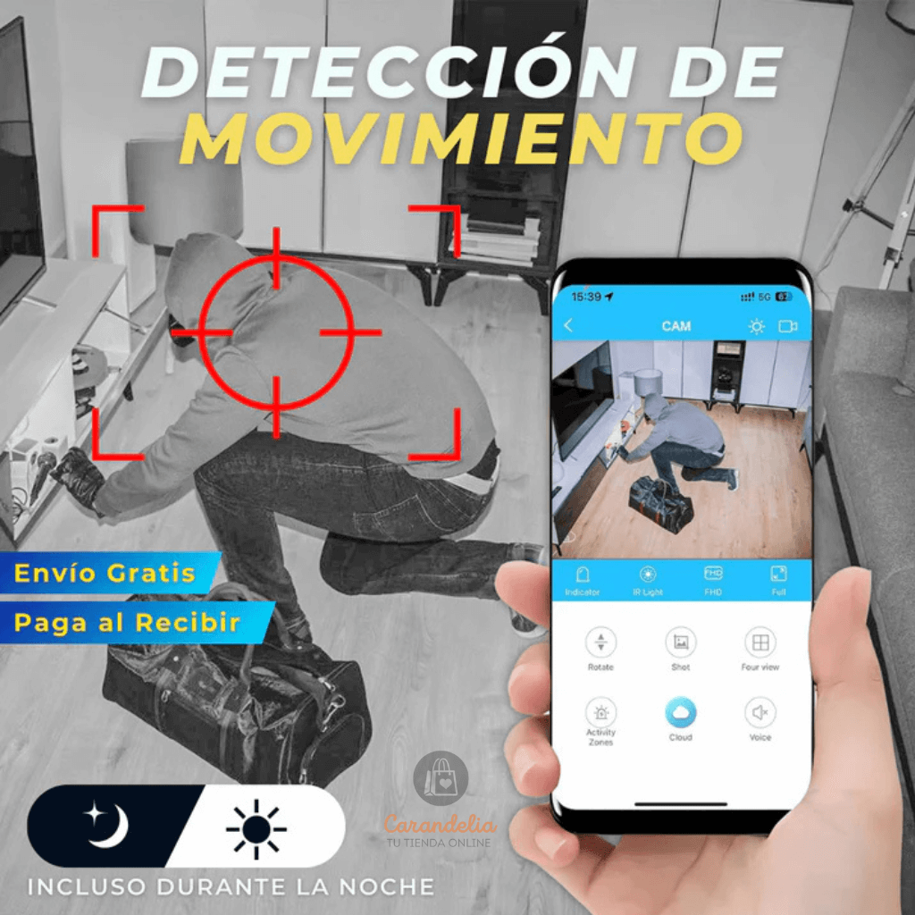 Mini Cámara WiFi – Protege tu Hogar en Todo Momento+ENVIO GRATIS