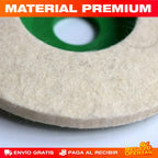 SET DE 10 DISCOS PULIDORES DE LANA+ENVIO GRATIS