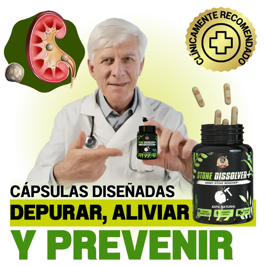 Stone Dissolver™ - Disuelve Cálculos, Alivia Dolor y Mejora el Flujo Urinario + ENVIO GRATIS