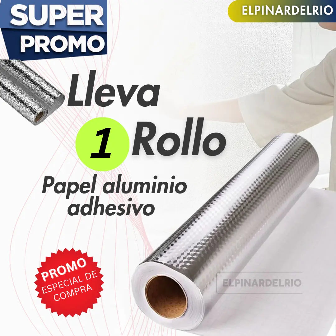 🏠 PAPEL ALUMINIO ADHESIVO + ENVÍO GRATIS