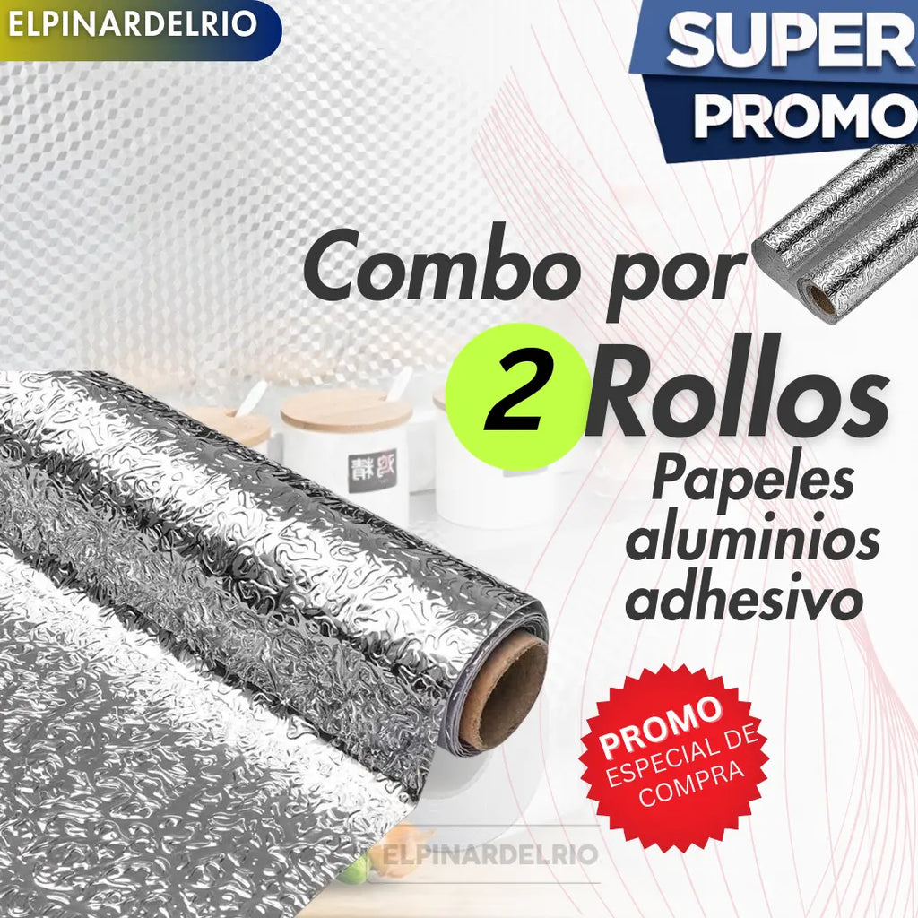 🏠 PAPEL ALUMINIO ADHESIVO + ENVÍO GRATIS